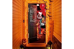 Halloween Clown Ghost Door Scary Cover