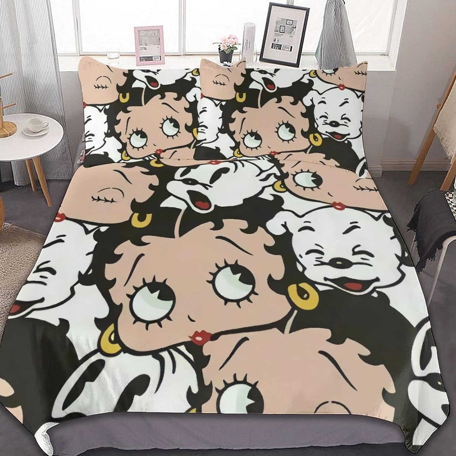 Betty Boop ベティーちゃんの可愛い レア 布団・枕カバー3枚セット③