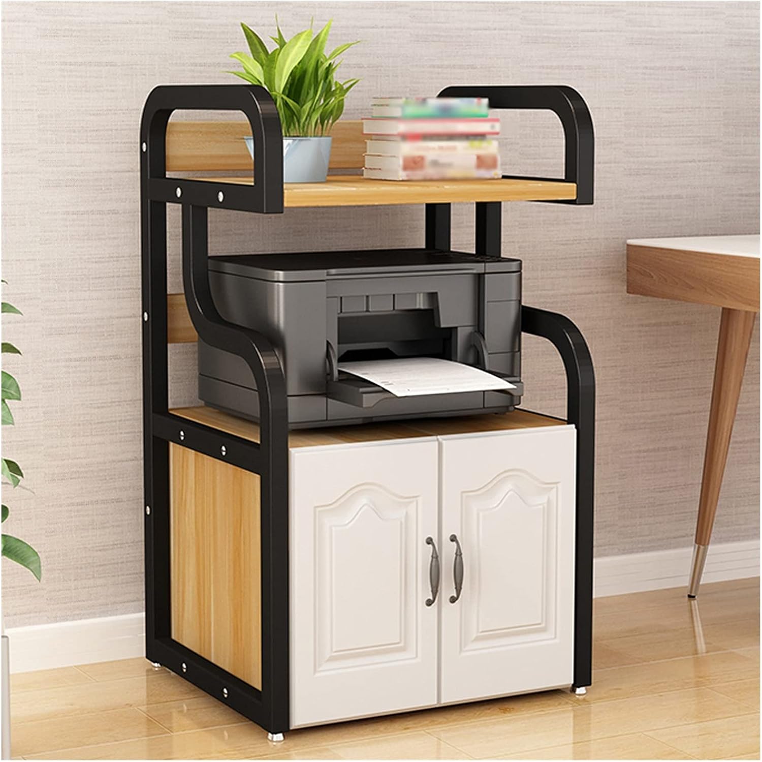 TOMYEUS Printer Shelf Stand Printer Stand Desktop Stand