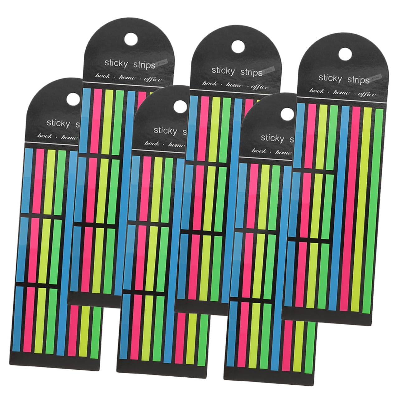 TEHAUX 24piezas Pestañas Adhesivas Transparentes Tiras De Coloridas Para Lectura Notas y Organización Libros y Cuadernos