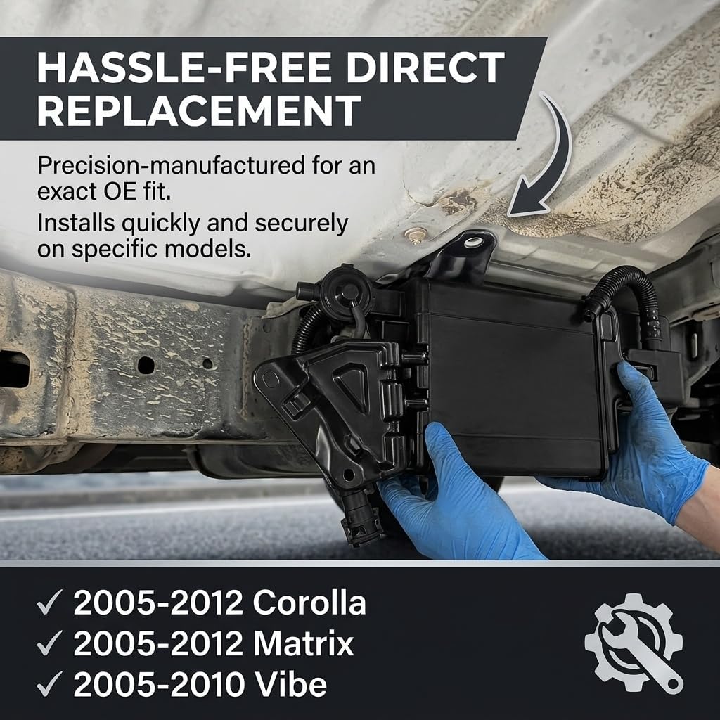 Carbon Canister Compatible with Toyota Corolla Matrix 2005-2012, Pontiac Vibe 2005-2010 - Replace 911-616 7774002130 88973485