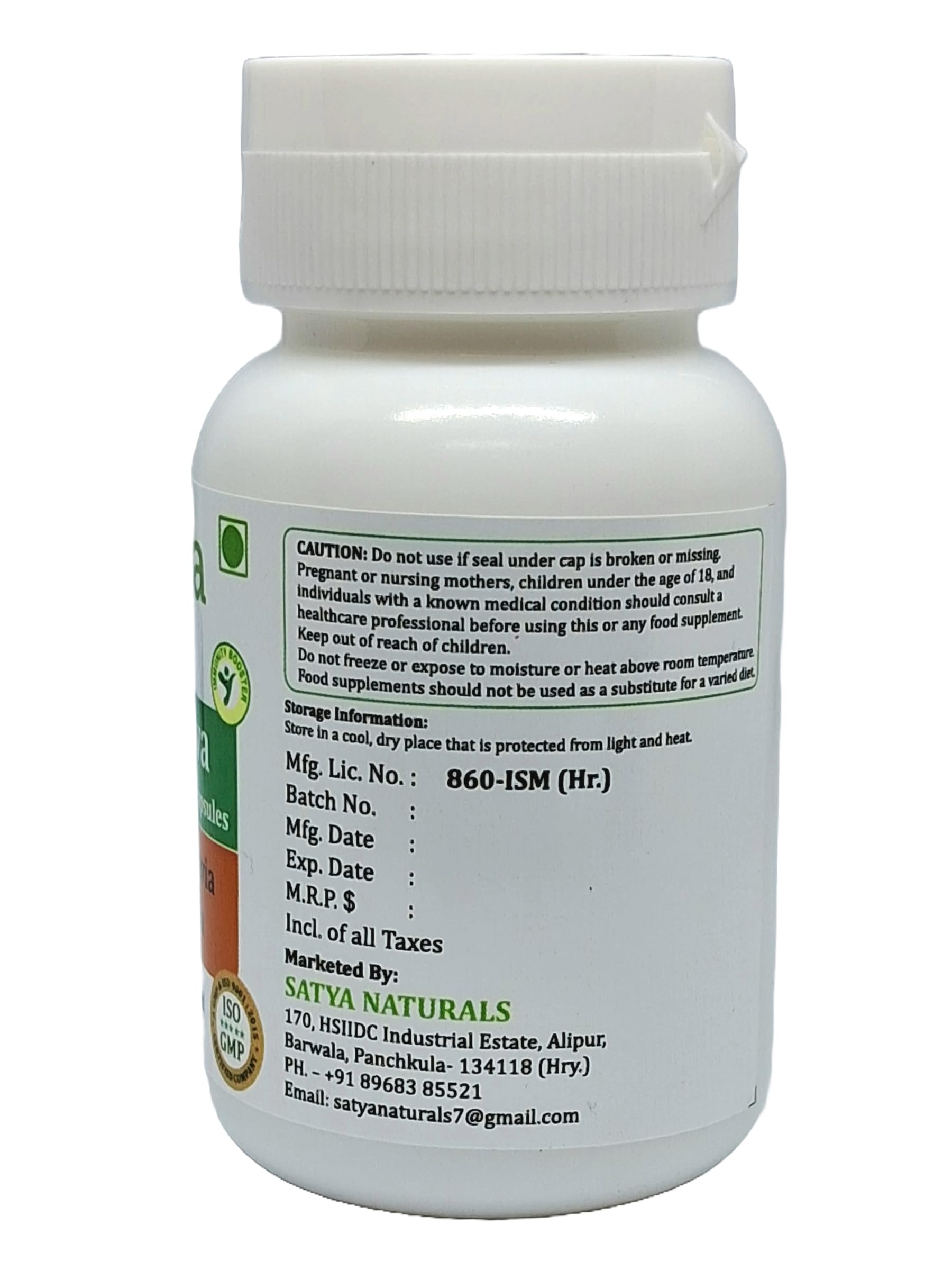 Boerhaavia Diffusa (Punarnava) Extract Capsules | Highest Potency, 100% Herbal Product | Pack of 60 X 500 mg. Veg. Capsules (Pack of 1 Bottle) — Amazon image 3