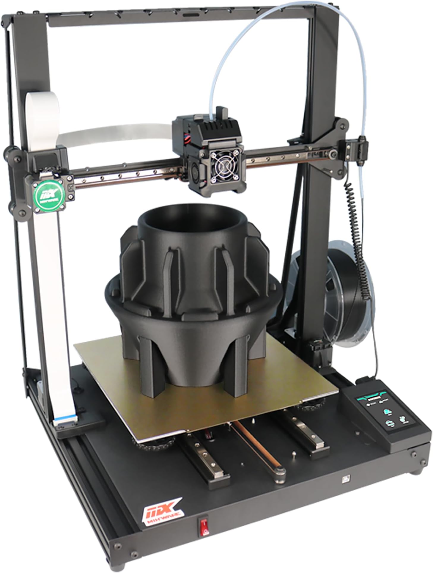MixwareHyper-s 3D Printer,350℃ High-Temp Max,300mm/s Faster Printing,X/Y Linear Guide Rail,Auto Leveling,Dual-Gear Direct Drive extruder,Easy to Use for Beginners.Printing Size 11.8x11.8x15.7in