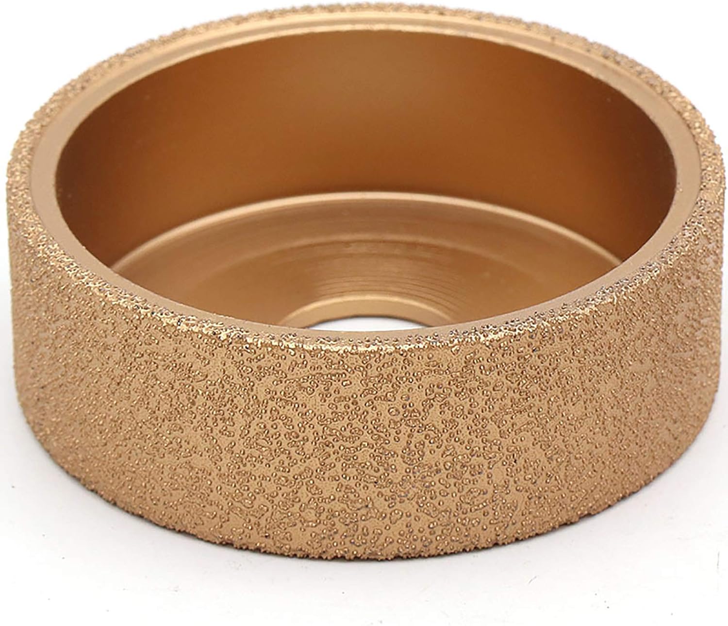 Cup Diamond Grinding Wheel Grinder Tool for Brazed Diamond Profile Grinding Wheel, Granite Marble, Glass, Tiles and Ceramics Straight Edge/30mm Gold