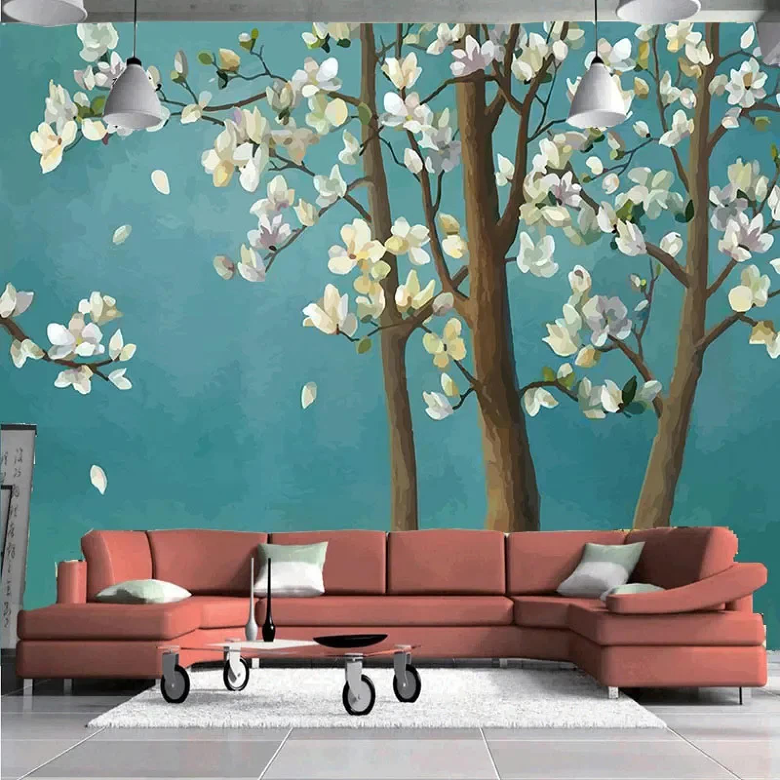 Peinture à l'huile style chinois pour art mural de chambre