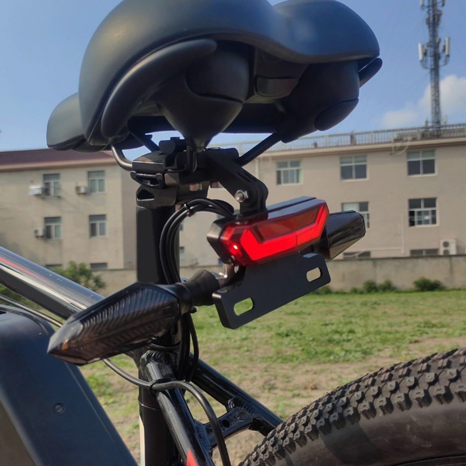 Kit de luces Ebike de 36 V, 48 V, 52 V, faros delanteros y traseros con indicadores de flujo, juego de iluminación LED impermeable para bicicleta eléctrica, triciclo, scooter, compatible con BAFANG