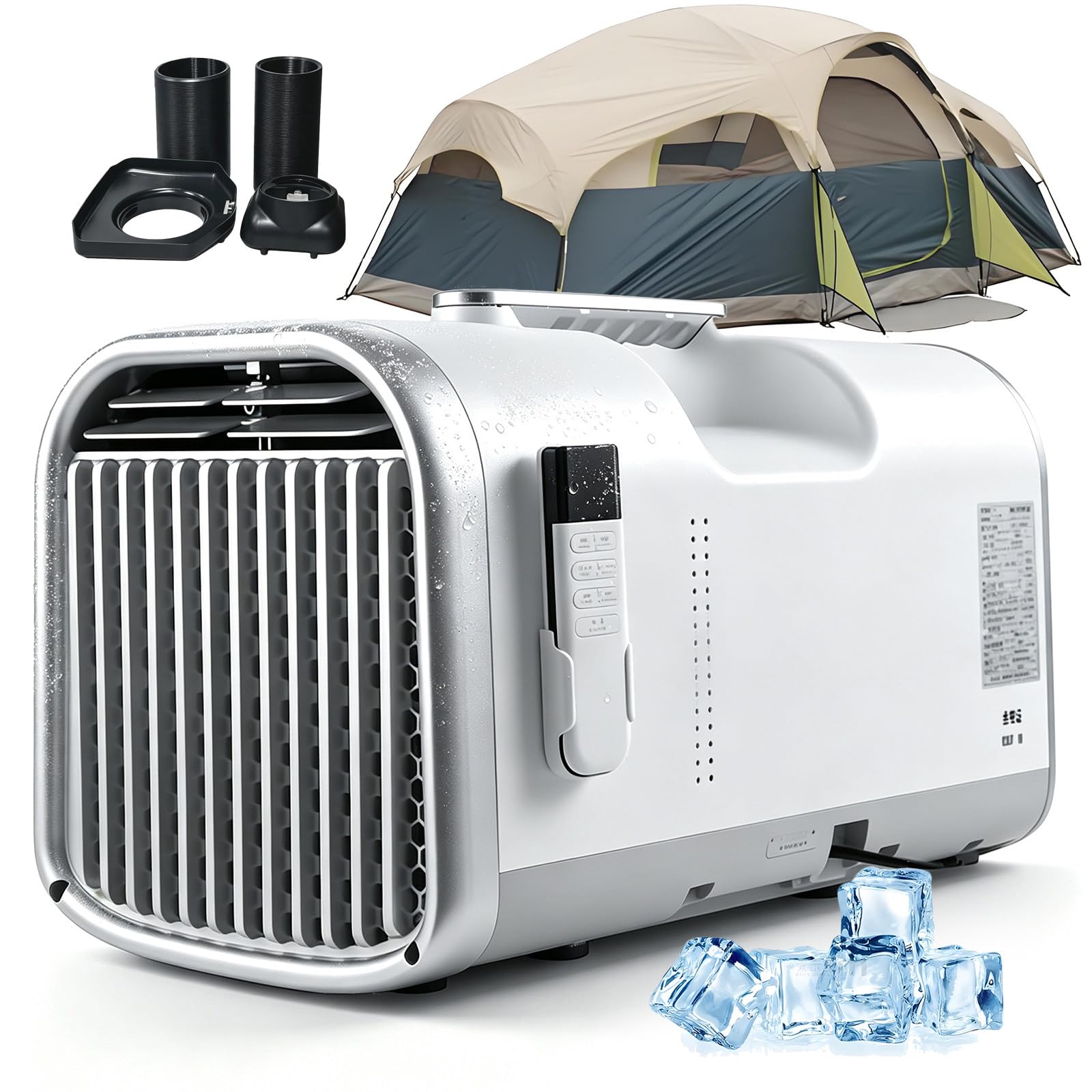 4400/5100 BTU Portable Tent Air Conditioner with Dual-Hose 4400BTU