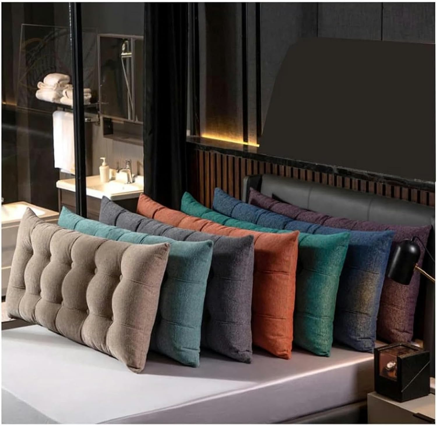 Bedside Cushion Headboard Backrest Reading Cushy Bed Wedge Pillow Bedside Cushion Bolster Backrest Positioning Support Pillow for Sofa Bed ​headboard Cushion Wall Pillow-1