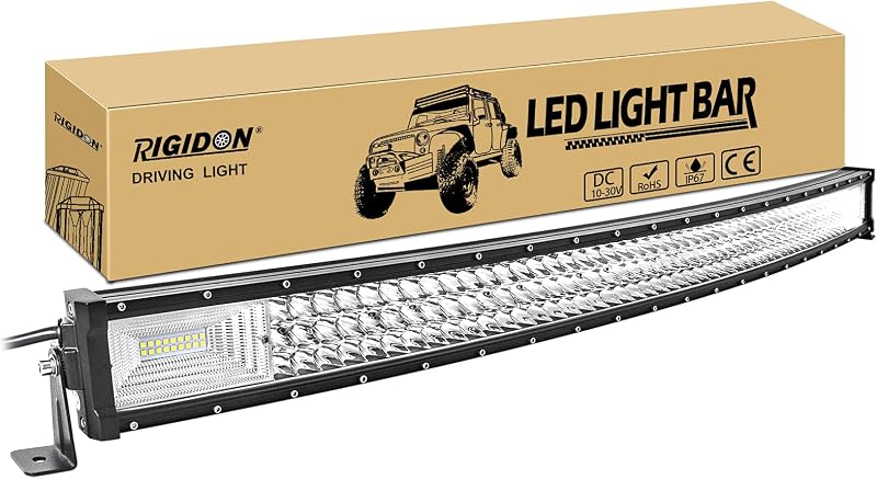 RIGIDON 105cm 540W LED lámpa autóhoz, vízálló meleg fehér off-road világítás