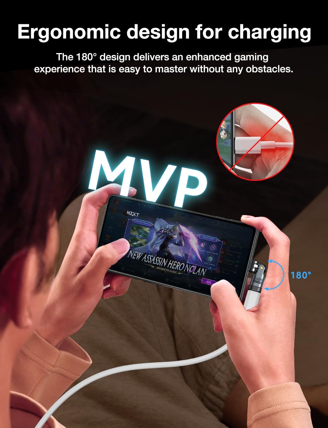 USB C Adapter [3-Pack], PD 240W USB C 90 Degree Adapter, Type C Right Angle Adapter/360 & 180 Degree USBC to USBC Adapters for Phone 17/16/15, MacBook Pro/Pad Series, Samsung Galaxy, Tablet, Laptop - Image 6