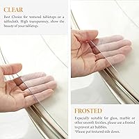 Vista 4 de Deep Dream Protector de escritorio transparente de 0.069 pulgadas, protector de mesa transparente de 20 x 72 pulgadas, almohadilla de escritorio