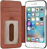 Sena Ultra Thin Wallet Book, Thinnest Book Style Wallet case Solution for The iPhone 87 6 Cognac