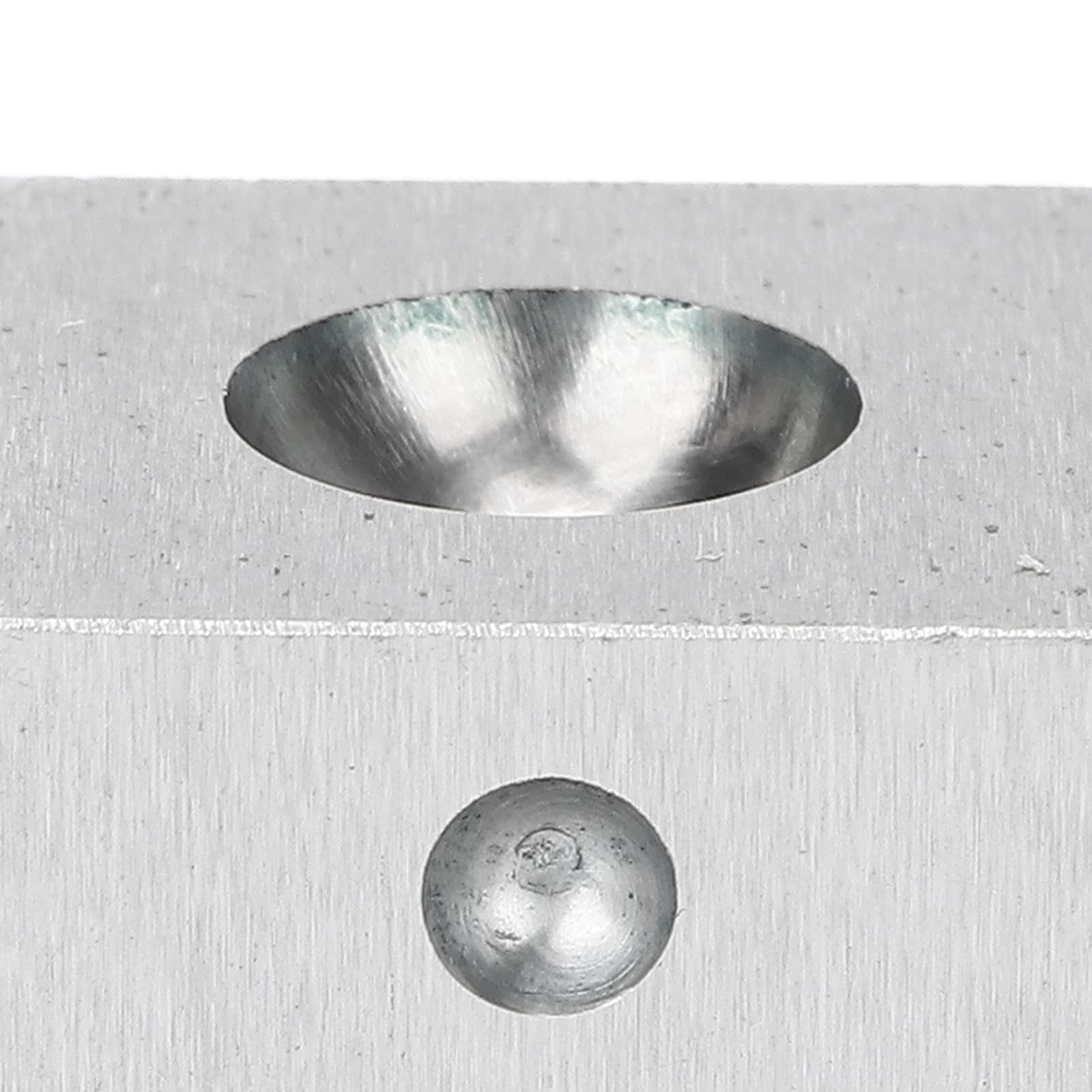 Voluxe Dapping Block, Doming Block Lavorazione di Gioielli per la Produzione di Metalli per gioiellieri per la casa per gioielleria(Incudine a Nido Quadrata da 25 * 25 mm)