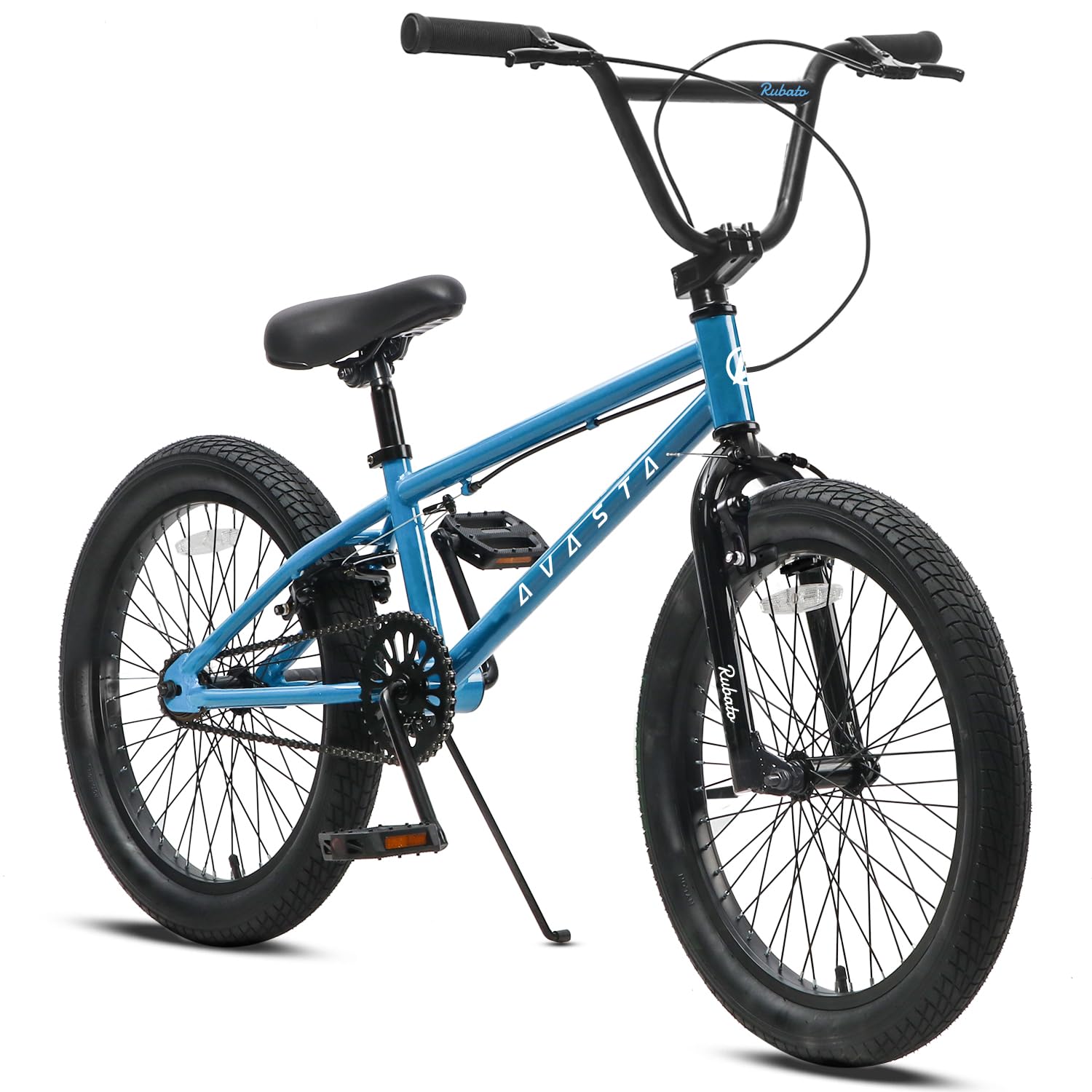 AVASTA Bicicleta BMX Freestyle de 18 Pulgadas para niños de 5 6 7 8 años, niñas y Principiantes, Azul