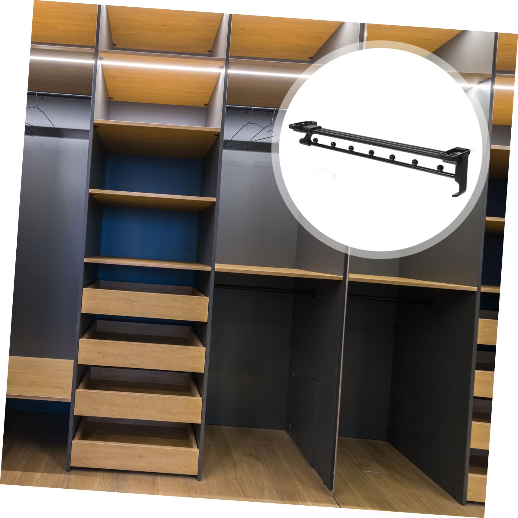 Porta Estraibile Per Armadio Rete Per Pantaloni e Gonne Design Damping Per Movimentazione Installazione Facile Organizzazione Ottimale Armadio
