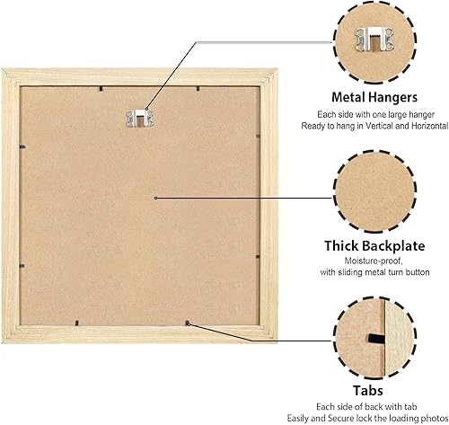 Vista 542 de LaVie Home - Portarretratos de 18 x 24 pulgadas, fotos de 16 x 20 pulgadas con paspartú, de 18 x 24 pulgadas sin paspartú, plexiglás pulido, Negro