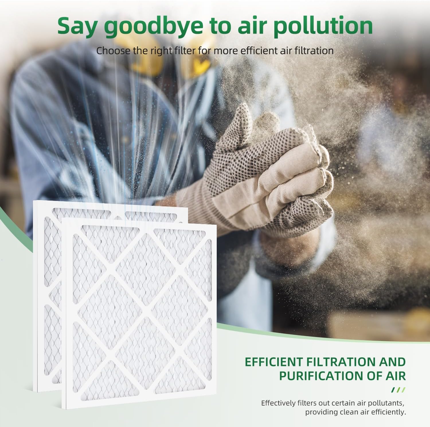 HEPA500 Filter MERV-10 Compatible with Mounto AF500 Drieaz HEPA 500 BlueDri AS550 VEVOR Air Scrubber, 16x16x1 Pre-Filter, 5-Pack