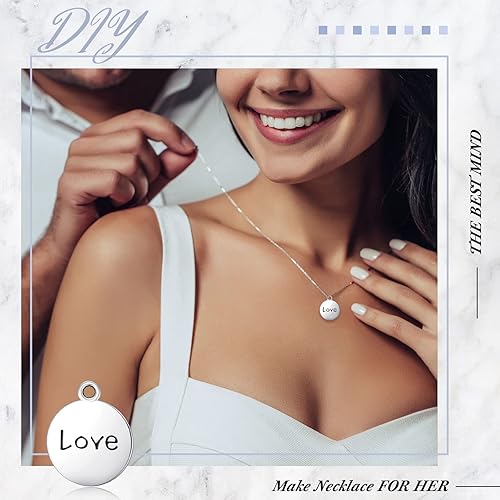 Miniatura 4 de Yinkin 160 dijes motivacionales inspiradores de plata antigua para hacer llaveros, joyería con mensaje de alegría para niña, pulsera, collar,