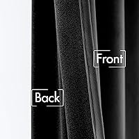 Vista 239 de MIULEE Cortinas de terciopelo de 63 pulgadas de largo, 2 paneles de cortinas opacas de lujo para dormitorio, sala de estar, cortinas de ventana