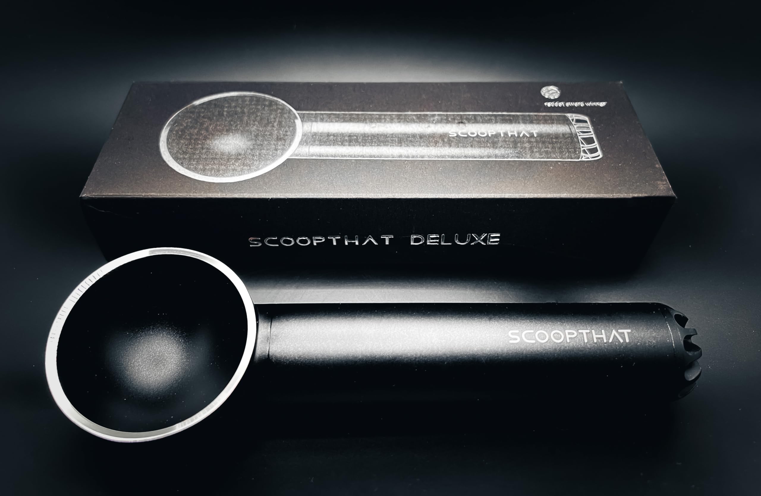 That Scoop Deluxe Cuillère à Glace Luxe, Aluminium, Noir Mat, 1 cm