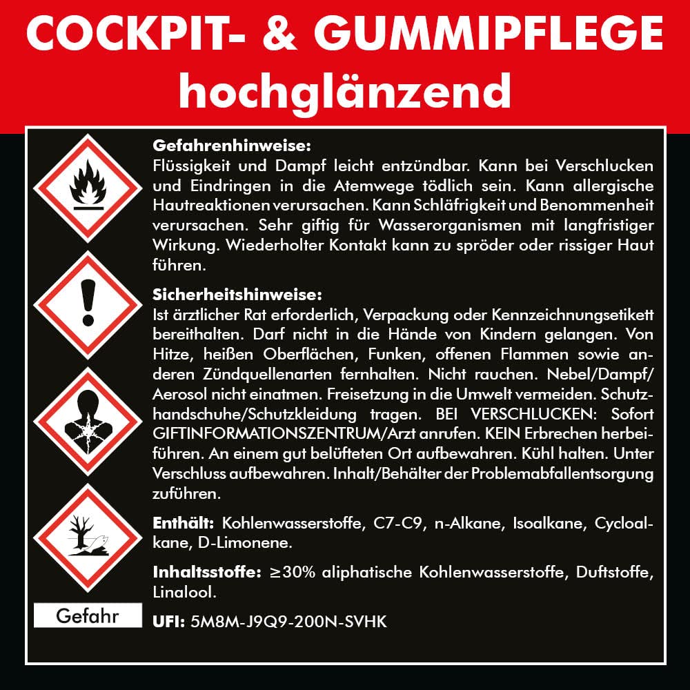 Brestol Pielęgnacja kokpitu i gumy o wysokim połysku, 5 l, w zestawie zawór spustowy 51 mm, pielęgnacja wnętrza, tworzywo sztuczne, guma, winyl, pielęgnacja kokpitu, pielęgnacja tworzywa sztucznego,