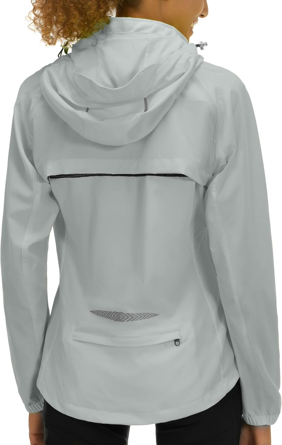 Little Donkey Andy Women's Lightweight Waterproof Cycling Jacket with Removable Sleeves & Hood for Biking Running Golf