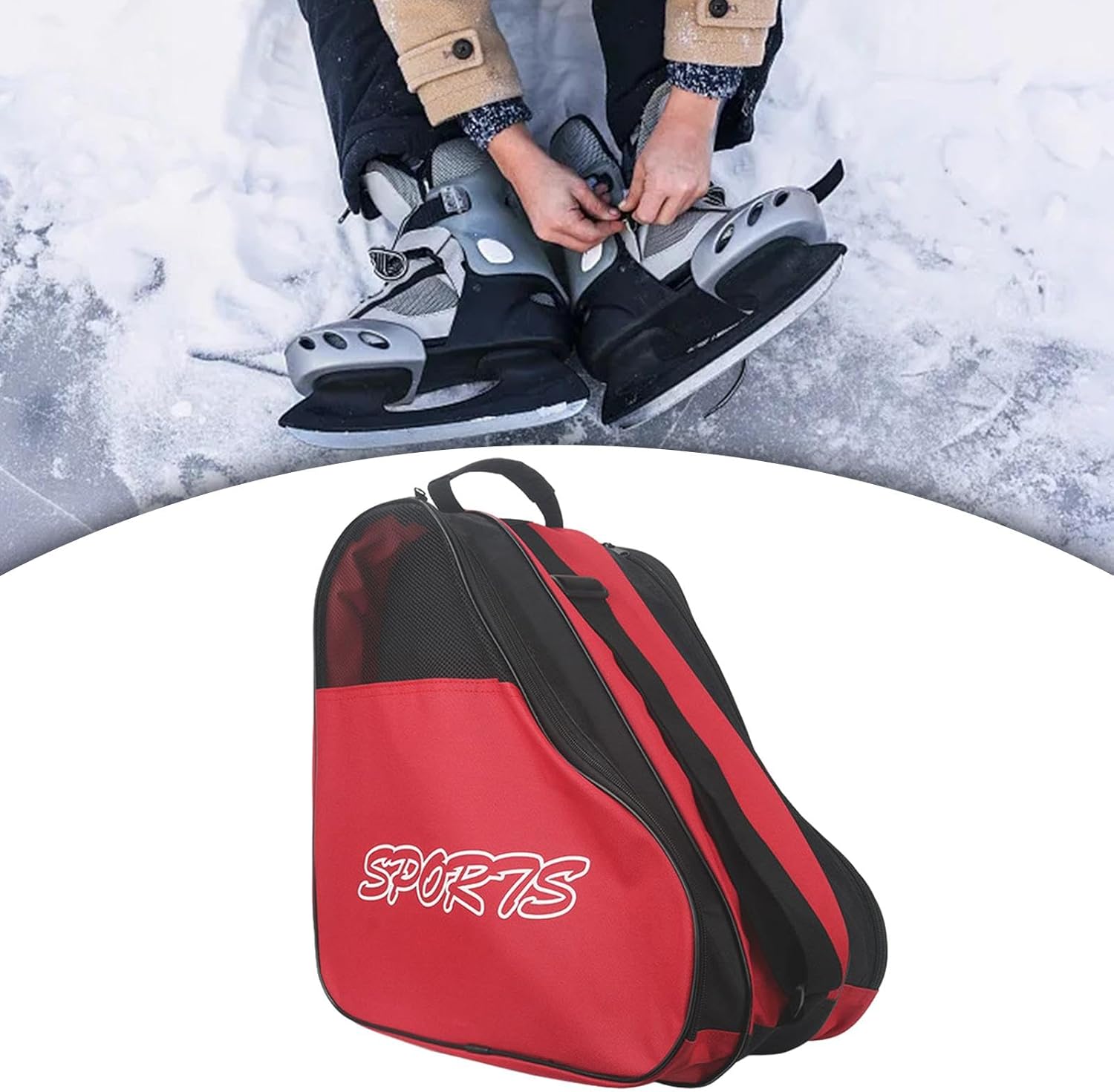 Skating Shoes Bag Roller Skates Bag Handbags Case Adjustable Inline Skates Bag Ice Skating Bag for Children Boys Accessories