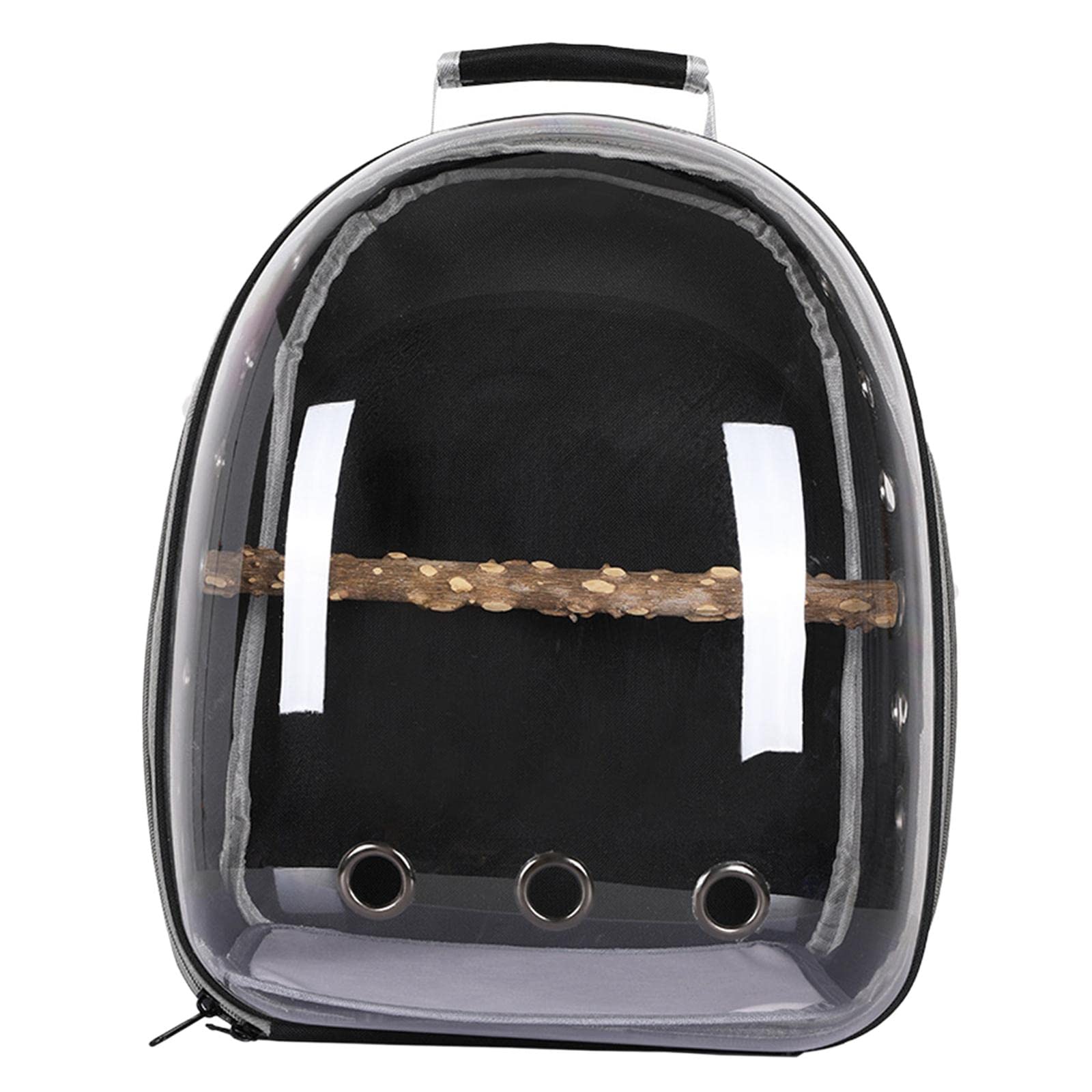Bolsa de transporte por avión para pájaros con diseño seguro en color negro