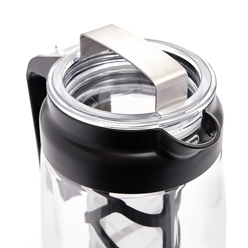 Miniatura 4 de Barvivo Cafetera fría  Cafetera helada, jarra de cerveza fría para mezclar el tostado y preparar el café perfecto de la mañana, 67.63 onzas, 2.11