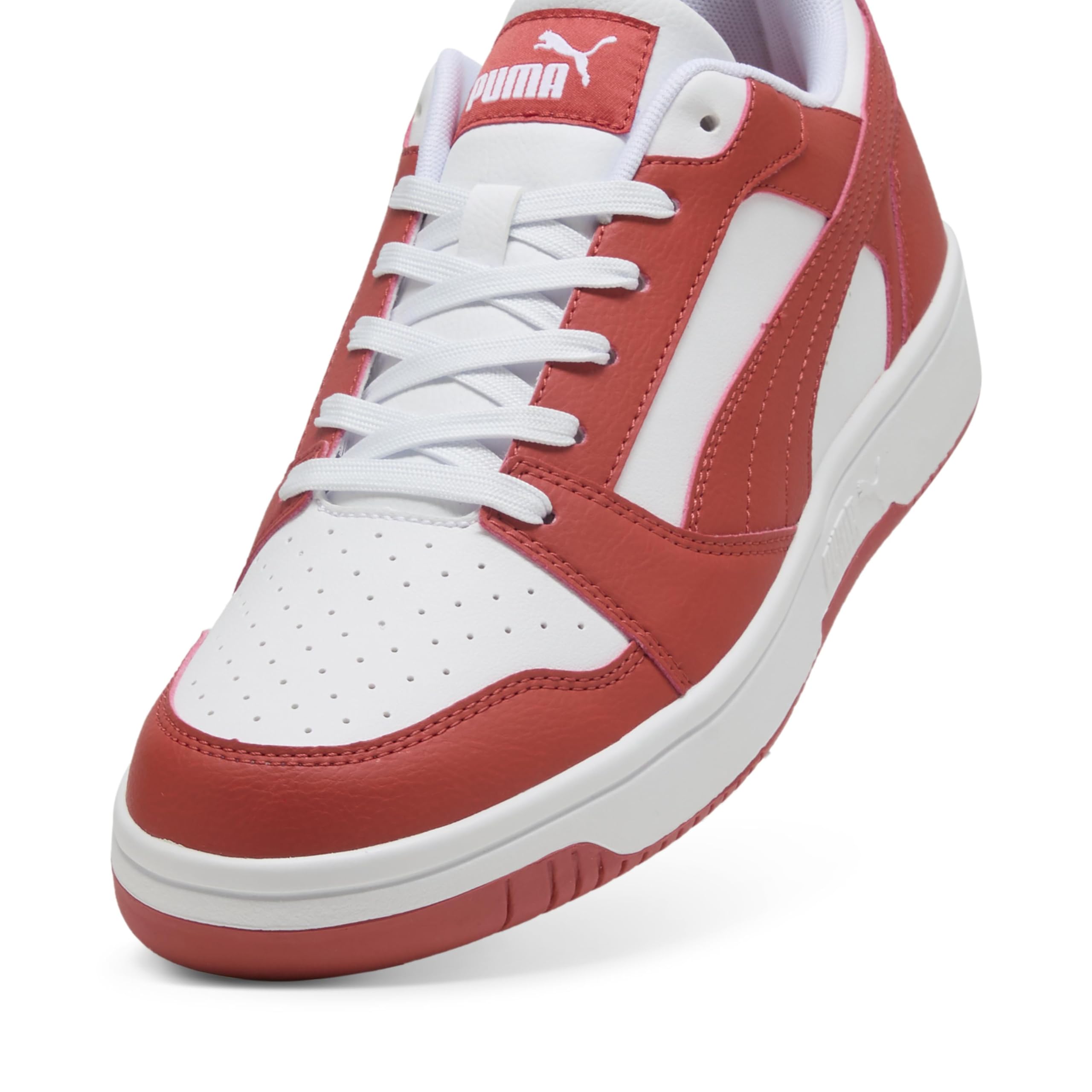 PUMA Rebound V6 Low Unisex Sneaker, Puma White Red Fire, 44.5 EU – Ansicht 6