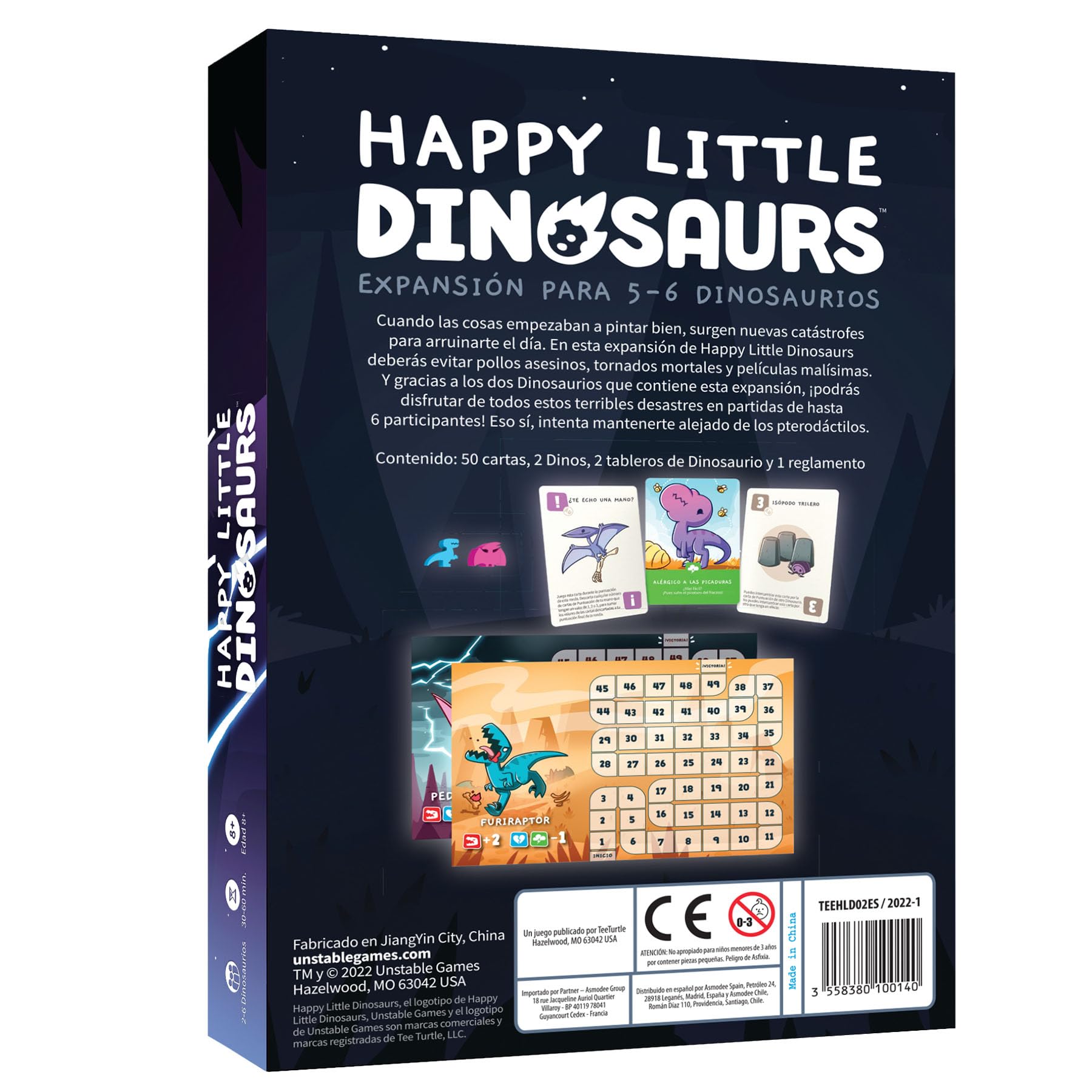 Asmodee STR8578 Happy Little Dinosaurs: Espansione 5-6 Giocatori
