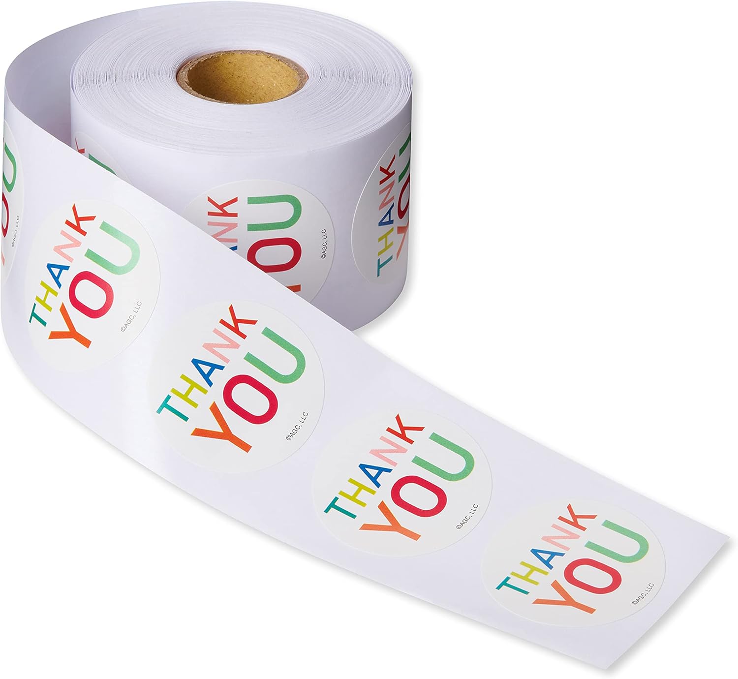 American Greetings Thank You Stickers or Seals, Multi-Colored Text (500-Count) : Office Products
