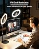 Anillo de Luz de Escritorio con Soporte - 10.5'' Luz Circular de Escritorio con Soporte para Teléfono para Grabación de Video, Luz Circular para Reuniones Zoom por Computadora, Videoconferencias, Iluminación para Llamadas de Video, Podcasts, Streaming, Mezcla de Estándar Reciclado Certificado 8