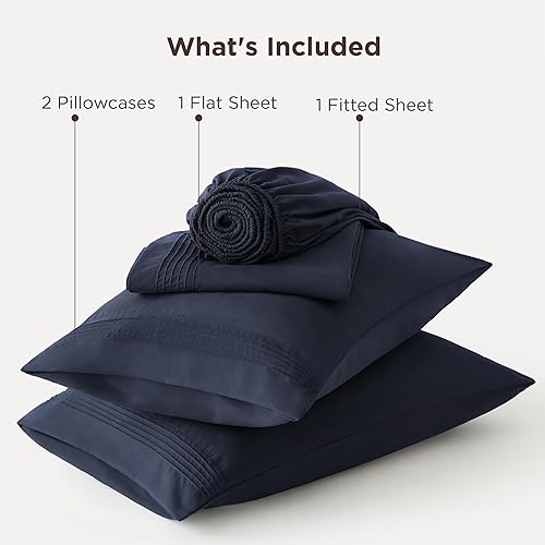 Miniatura 7 de Bedsure Juego de sábanas de tamaño matrimonial con bolsillo profundo, se adapta a colchones de hasta 21 pulgadas de grosor, 4 piezas con bolsillo