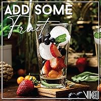 Vista 5 de Vikko Drinking Glasses, 10.7 Ounce Drinking Glasses, Pack of 12 Crystal Clear Glass Cups for Water or Juice, Elegant Glass Tumbler & Water Glasses