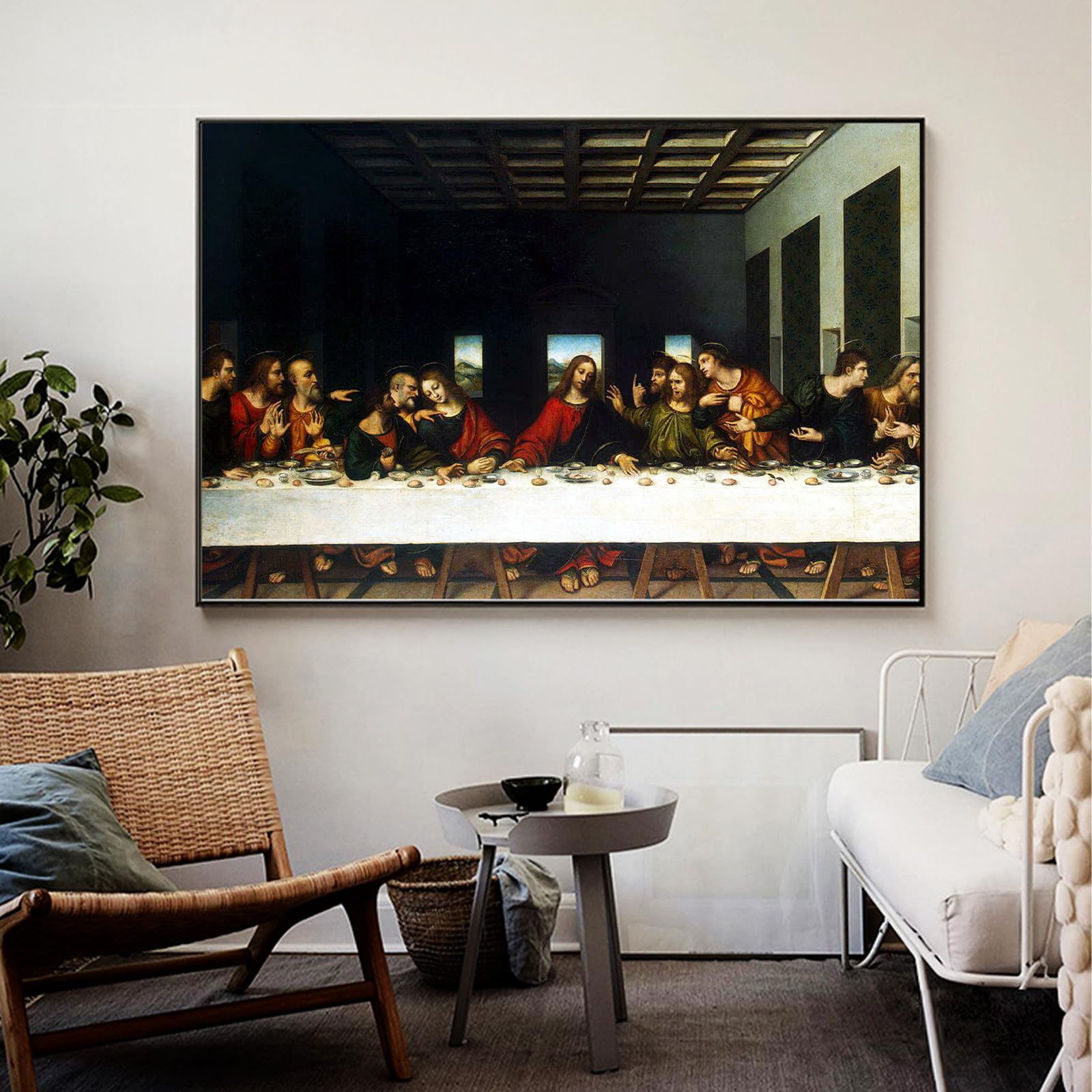 Amazon.co.jp: レオナルド・ダ・ヴィンチ ポスター - 最後の晩餐の絵画