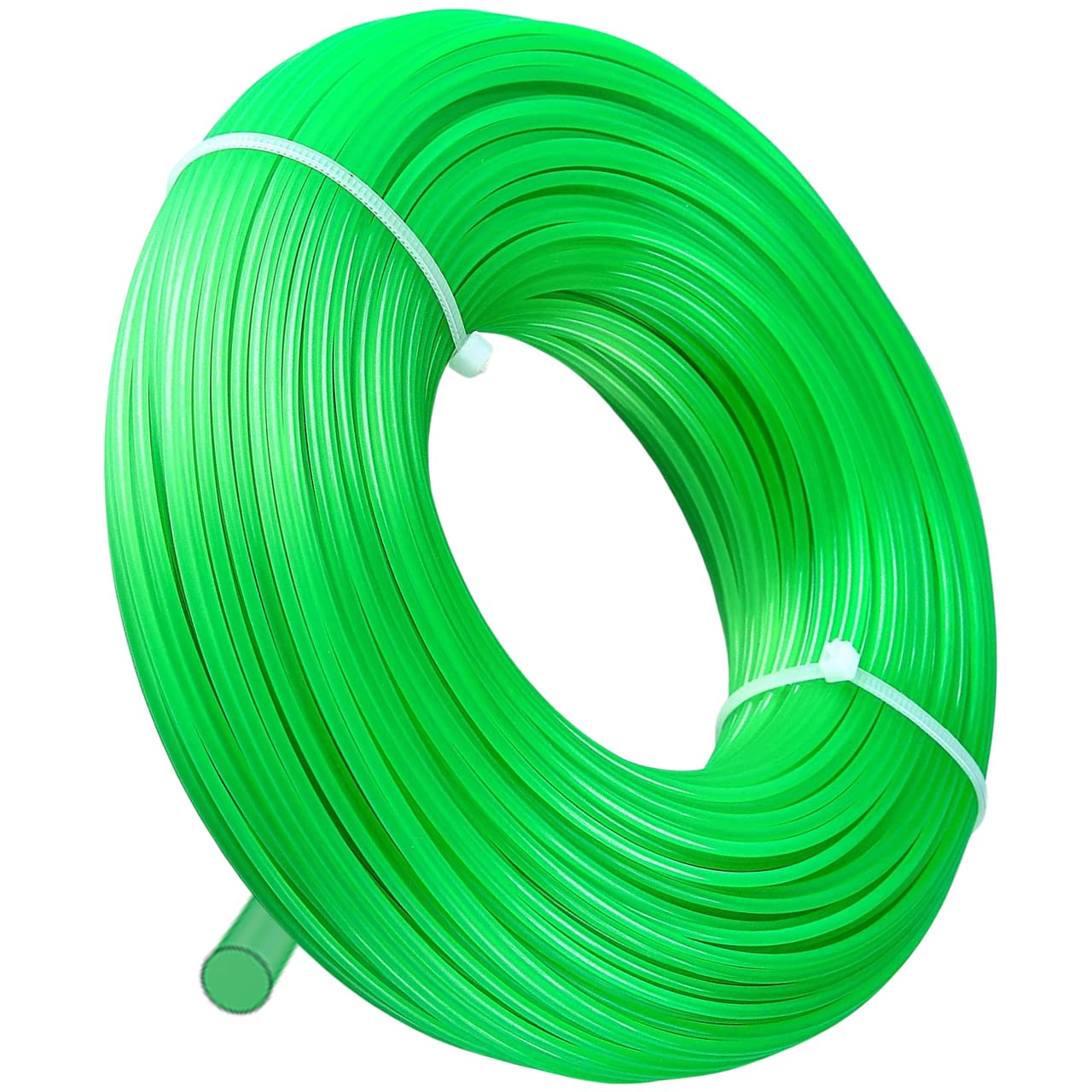 GARDENIX mowing line trimmer line 2.7 mm x 100 m round lawn trimmer line nylon line, Neutral, 100 Meter