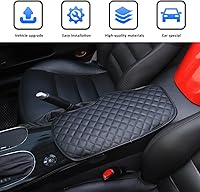 Vista 5 de Almohadilla de consola central de automóvil para Chevrolet Corvette C6 2005-2013, funda de reposabrazos de automóvil, cojín de cuero, impermeable