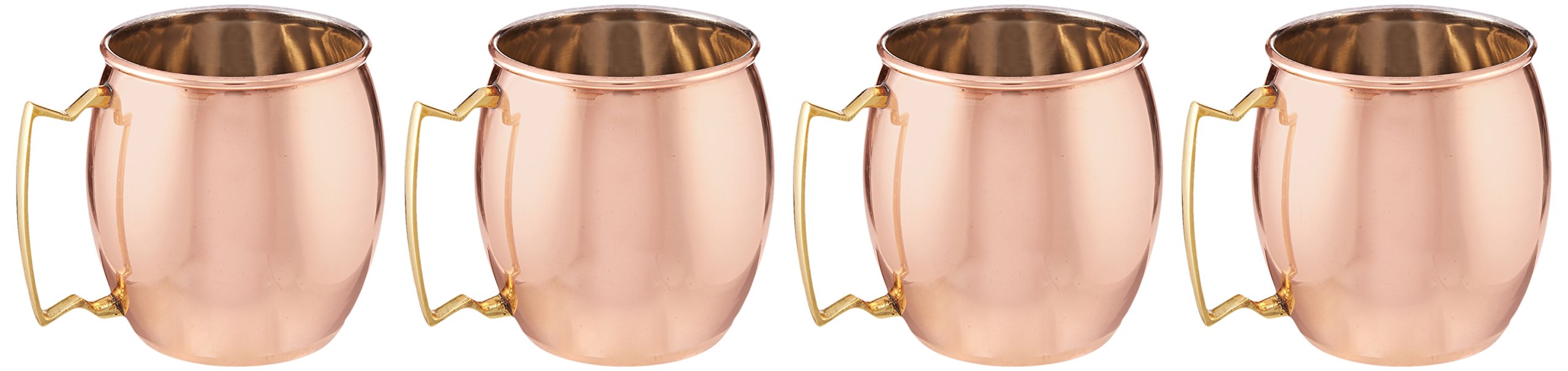Aakrati Hammered Copper Mule Mug 16 Ounce (Set of 4)