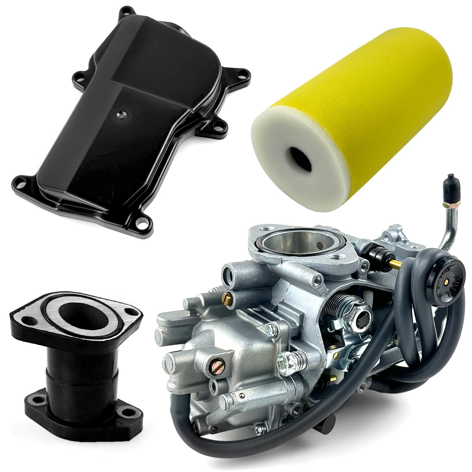 Carb Intake Manifold Boot Per Yamaha Big Bear 350 Kodiak 400 Moto - Foto 12