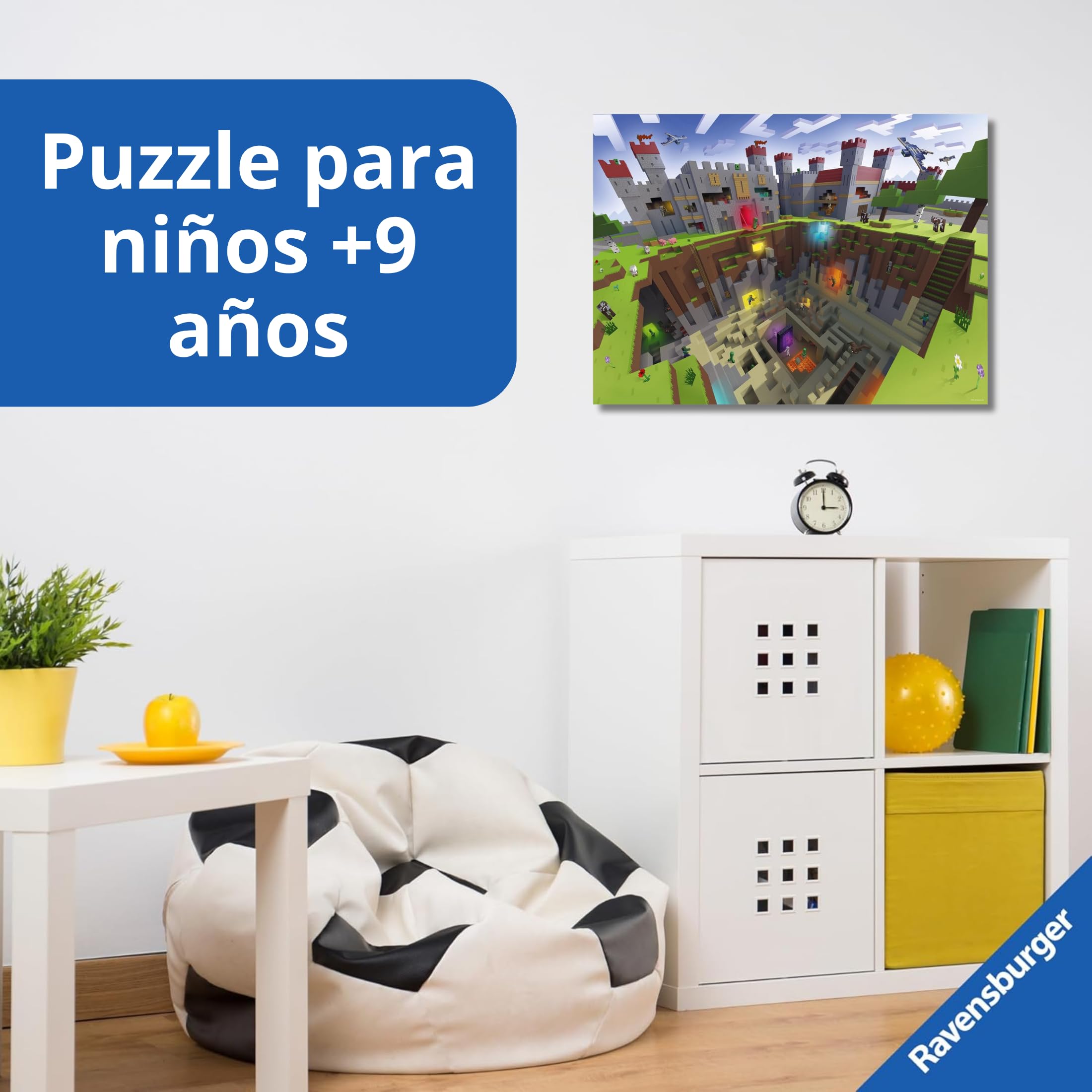 Ravensburger - Puzzles XXL Minecraft | Puzzle 9 Años O Más