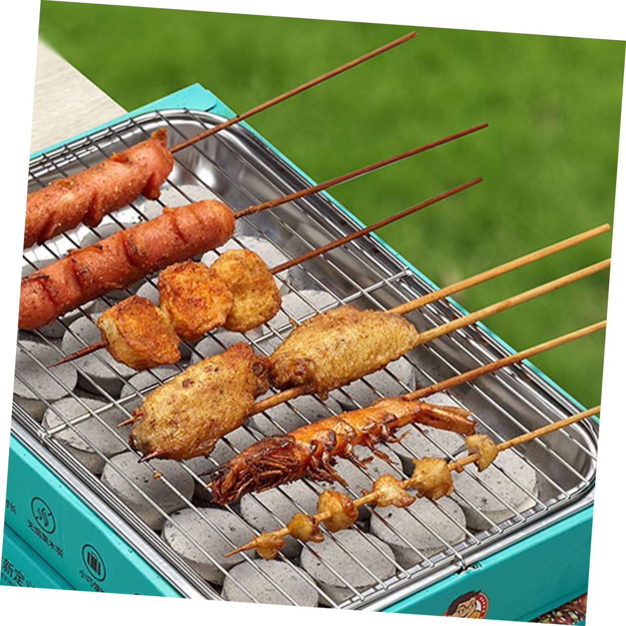 Artibetter 70 Pastillas de Carbón de Leña Multifuncional para Barbacoa Portátil y Fácil de Usar, Carbón Vegetal Ligero Adecuado para Picnic y Fiestas Familiares