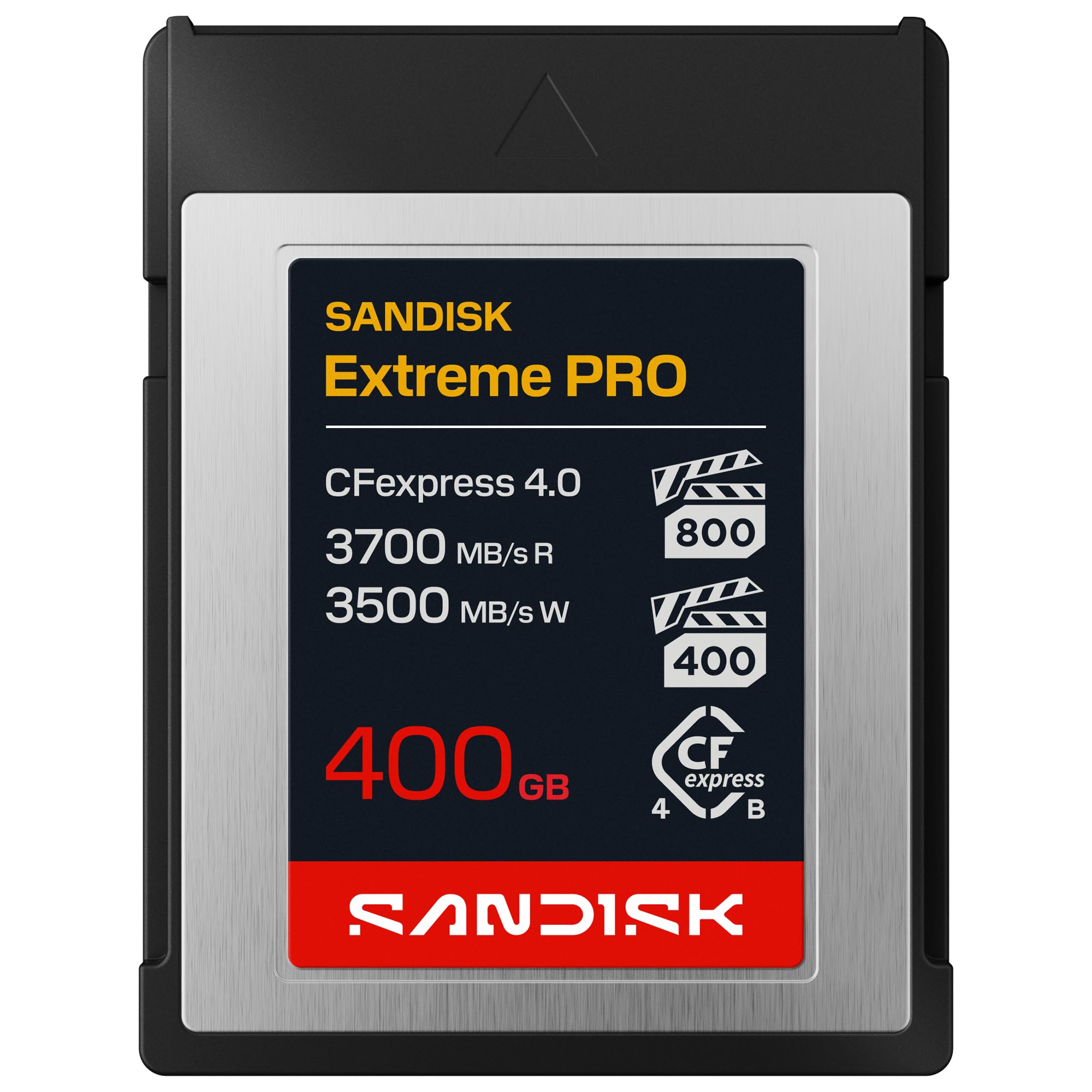 SANDISK 400GB Extreme PRO CFexpress 4.0 Type B, Up to 3700 MB/s Read Speeds