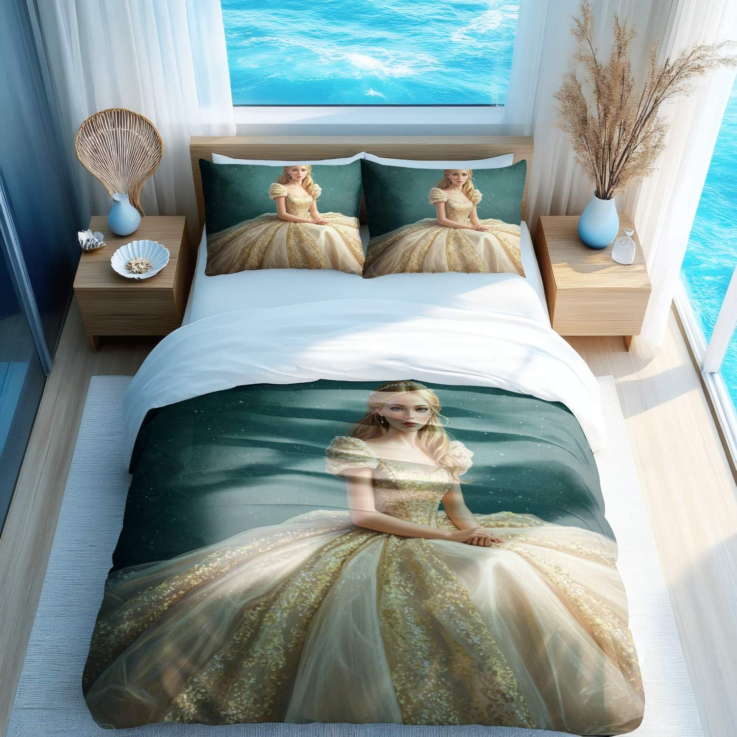 Parure de lit anti-froissement housse de couette double tissu ultra doux pour un sommeil sain