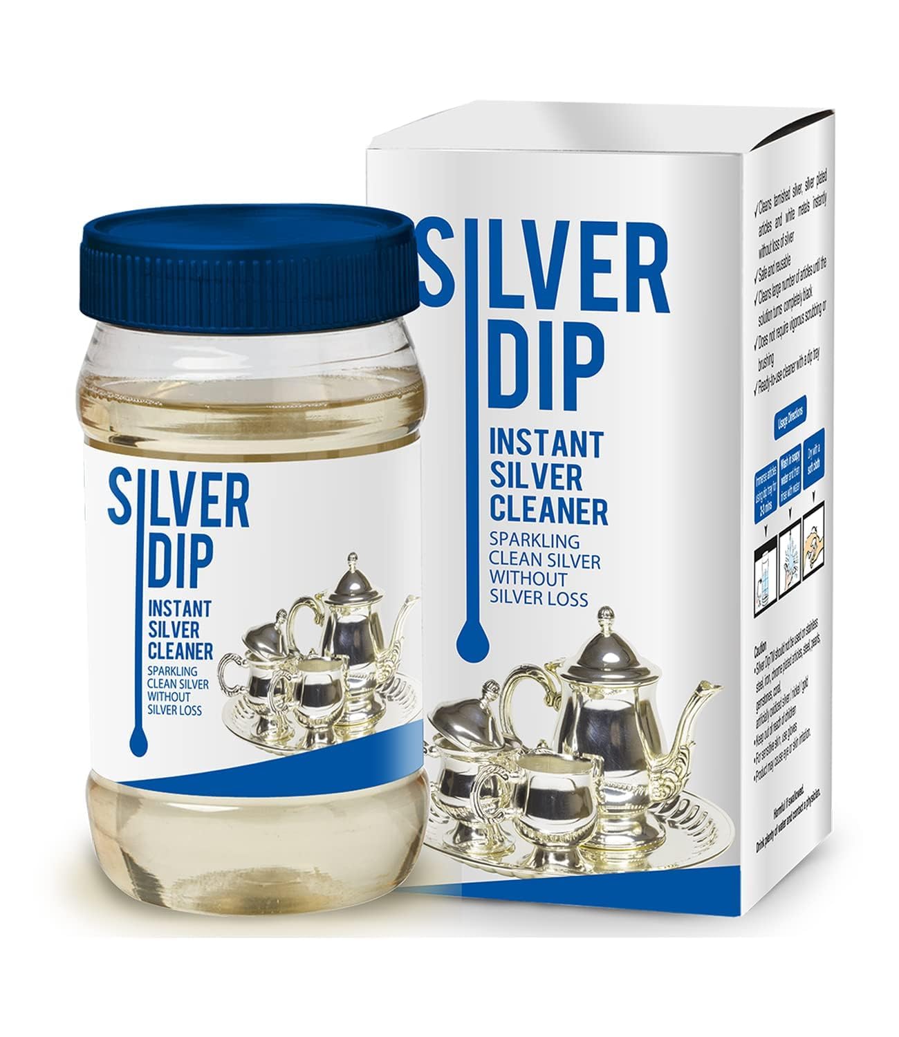 Silver Dip Instant Silver Cleaner Sparkling Clean Silver Metal without Silver Loss - 300 ML (B0D1NZLLNY) Amazon Price History, Amazon Price Tracker