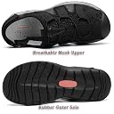 Dannto Women's Sport Sandals Close Toe Hiking Walking Water Shoes, Black1, 7 gallery image