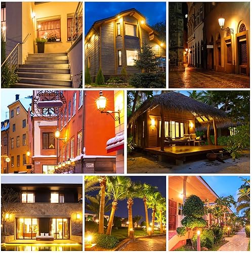 Miniatura 7 de Energetic - Paquete de 4 bombillas LED de iluminación para exteriores del anochecer al amanecer, equivalente a 60 vatios, 800 lm, blanco cálido 3000