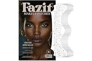 Face Bling: Silver Glitter Makeup Speckles for a Radiant Glow