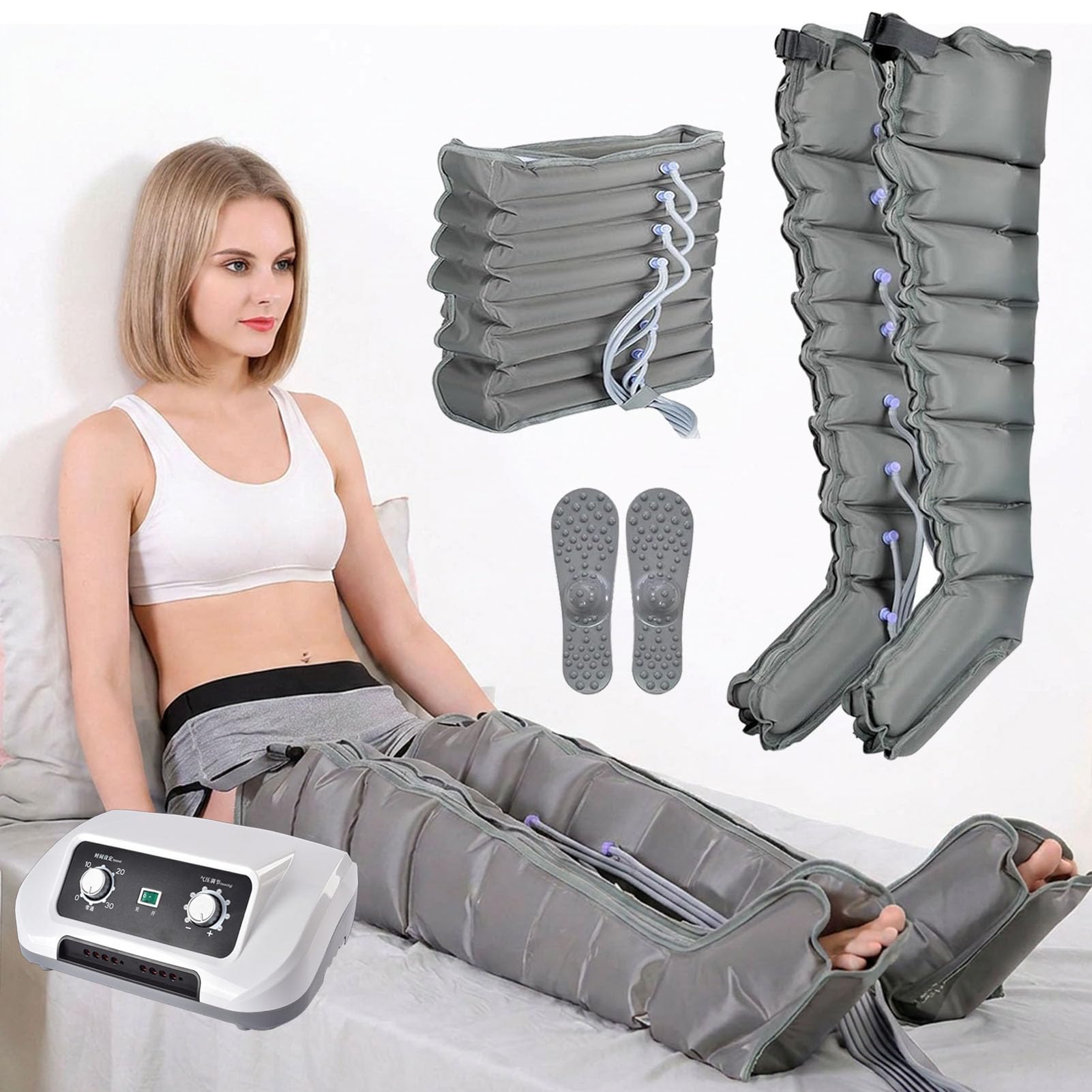 Botas Presoterapia para Casa Abdomen Y Piernas 8 Cámaras