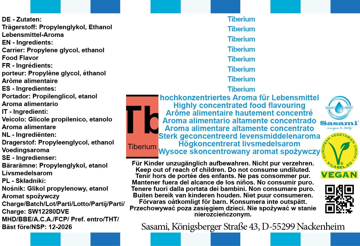 Tiberium aromat koncentrat – Wegański – Sasami – 100ml